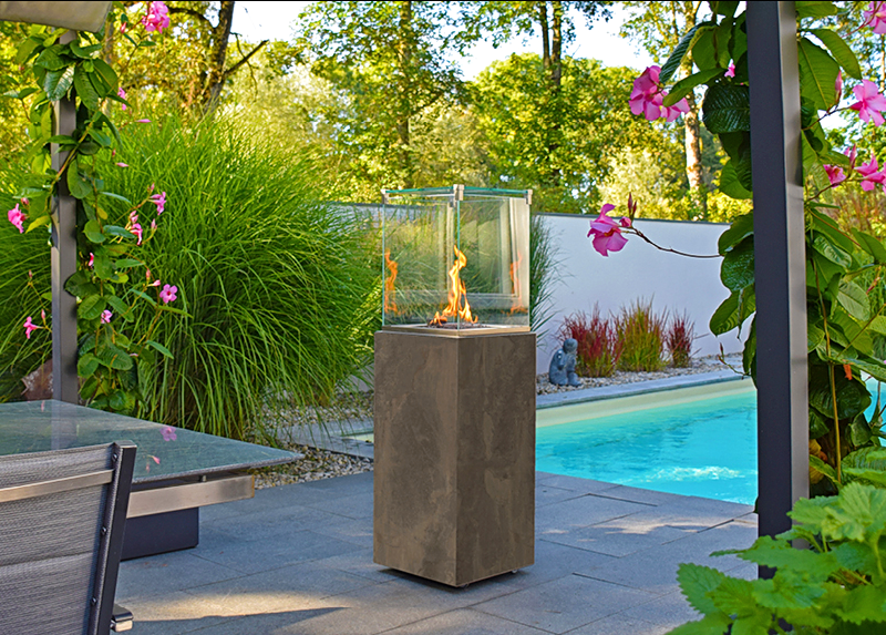 neocube-o Sofia Cuprum silk Terrassenkamin