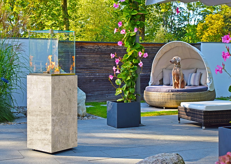 neocube-o Beton silk Terrassenheizer