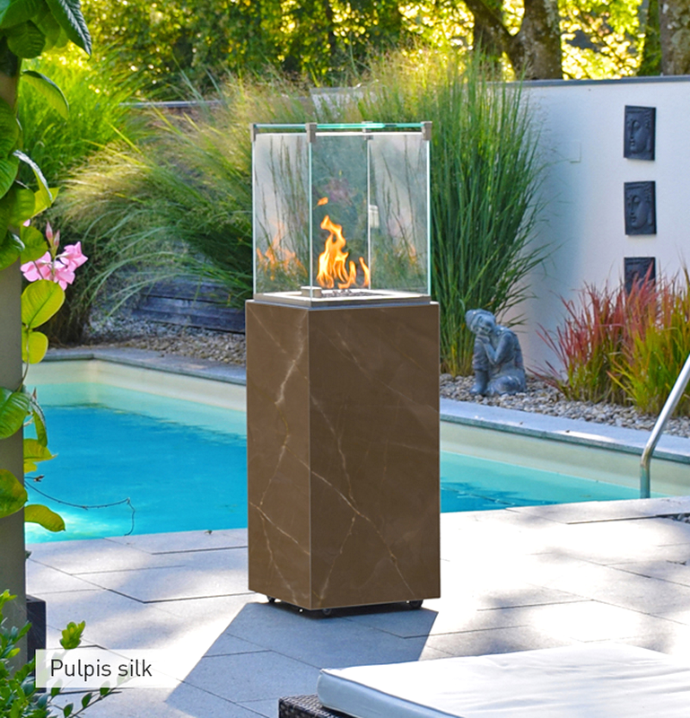 neocube-o Pulpis silk Terrassenkamin
