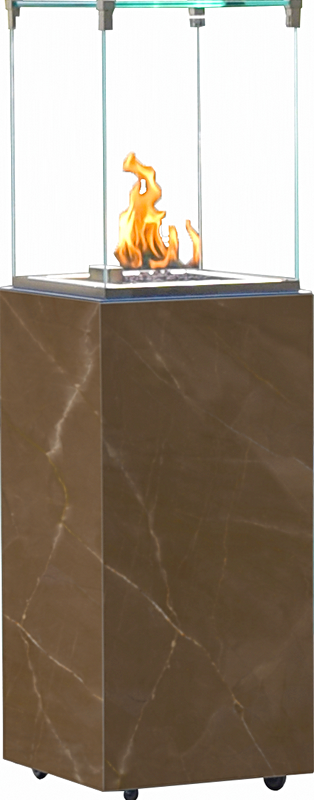 neocube-o Pulpis silk Terrassenkamin freigestellt