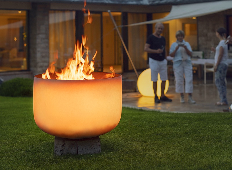 Feuerschale aus Quarzglas ø 71 x 50 cm