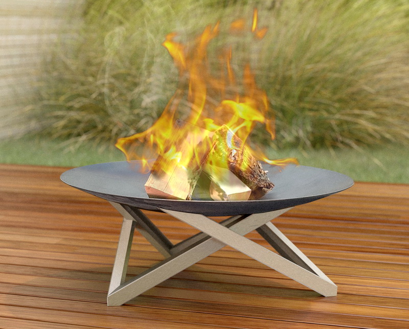 Feuerschale Vesta ø 58 x 20 cm aus Rohstahl