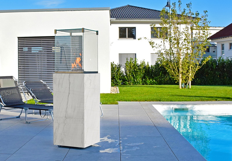 neocube-o Mont Blanc silk Terrassenheizer