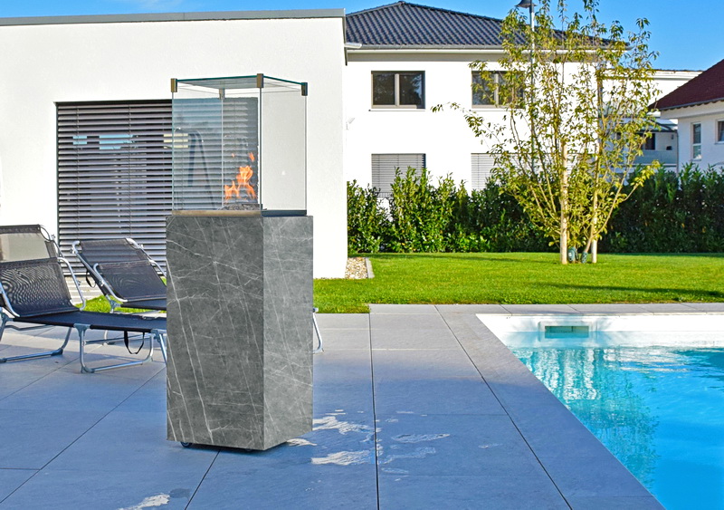 neocube-o Zaha silk Terrassenkamin