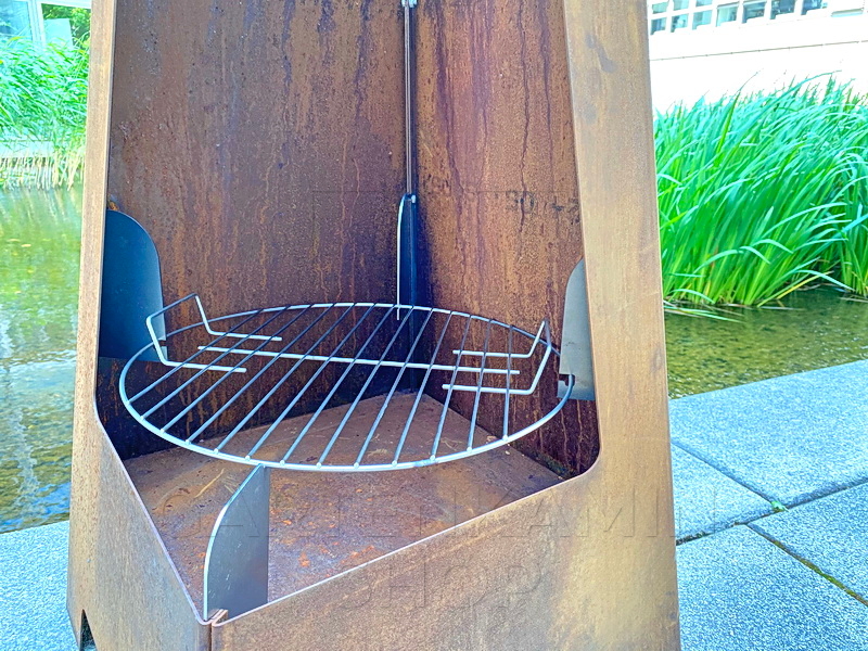 Jotul Terrazza Grillrost-Set im Gartenkamin