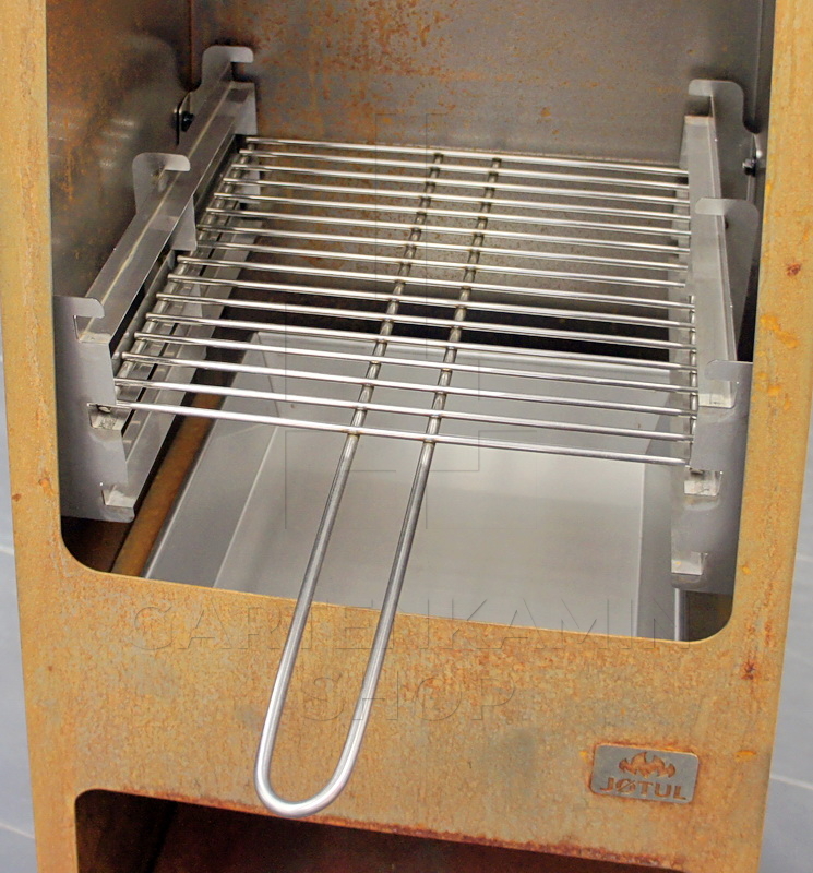 Jotul Loke Grillrost-Set aus Edelstahl komplett mit Halterungen